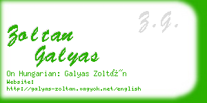 zoltan galyas business card